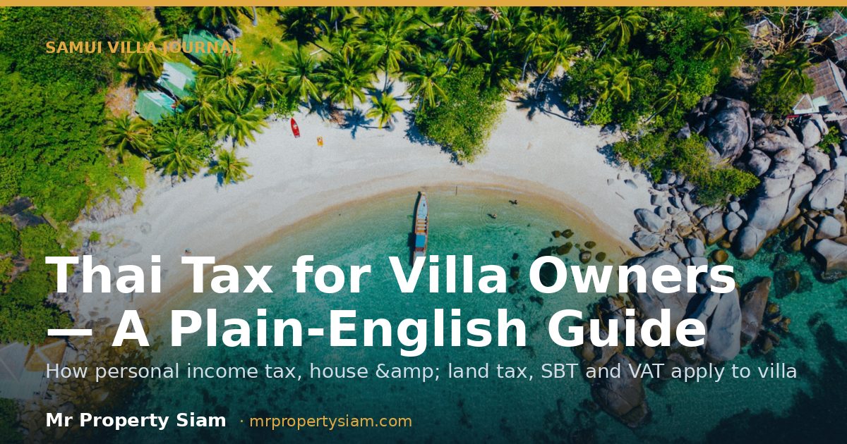 Thai Tax for Villa Owners — A Plain-English Guide
